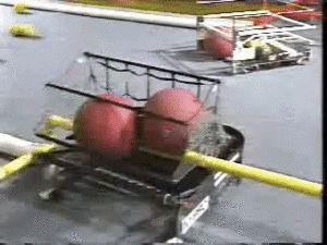 Team 126 scores two red balls in a detachable net [4]