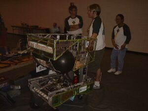 Team 469 in the pit [2]