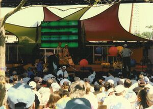 The crowd, multi-segment match display, and one of the fields[2]