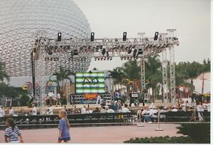 The award stage near Spaceship Earth [2]