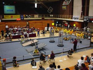 Teams 131, 157, 175, and 177 in starting position for a finals match [2]