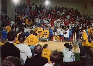 The stands and one of the fields during a match [1]