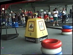 The 1997 Showbot during the 1997 EPCOT wrap video [1]