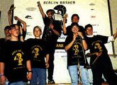Team 155's pep band, who played covers of various popular songs throughout the competition [5]