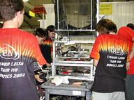 2002 2002cmp frc116 pit robot team // 480x360 // 56KB
